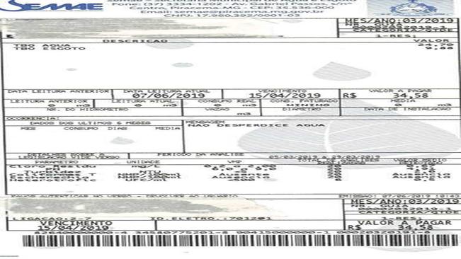INICIO DA COBRANÇA POR CONSUMO.